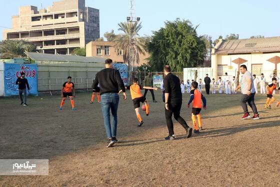 حضور قهرمانان ملی و ورزشکاران المپیک و پارالمپیک در جمع کودکان سندروم داون خوزستان + عکس