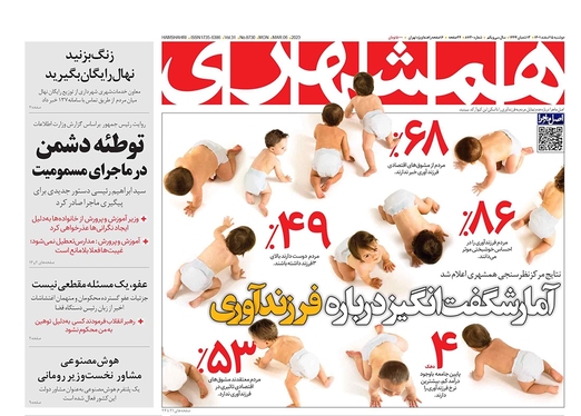 صفحه نخست روزنامه‌های کشور - دوشنبه ۱۵ اسفند ۱۴۰۱