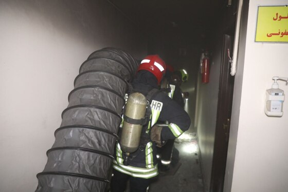 آتش سوزی یک خانه‌مسافر در مشهد مهار شد + تصاویر