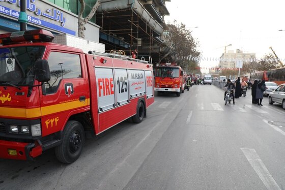 آتش سوزی یک خانه‌مسافر در مشهد مهار شد + تصاویر