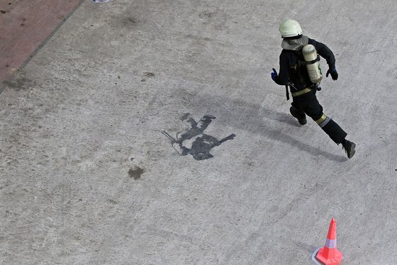 مسابقات عملیاتی ورزشی FCC (برج) آتش نشانی در مشهد برگزار شد + تصاویر