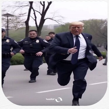 هوش مصنوعی، ترامپ را دستگیر کرد + تصاویر