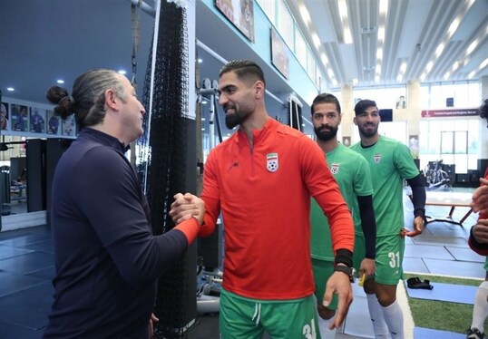 مربی جدید تیم ملی فوتبال به اردو اضافه شد + تصاویر