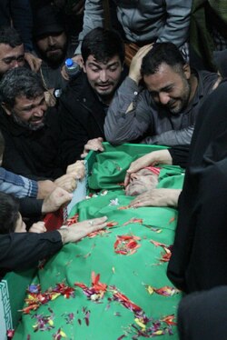 تشییع پیکر شهیدان میلاد حیدری و مقداد مهقانی برگزار شد + تصاویر و فیلم