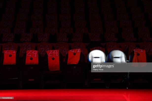 مراسم یادبود کوبی برایانت در استادیوم خانگی لوس‌آنجلس لیکرز+ویدئو