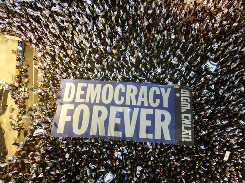 بیست‌و‌یکمین هفته تظاهرات علیه کابینه نتانیاهو + فیلم و تصاویر