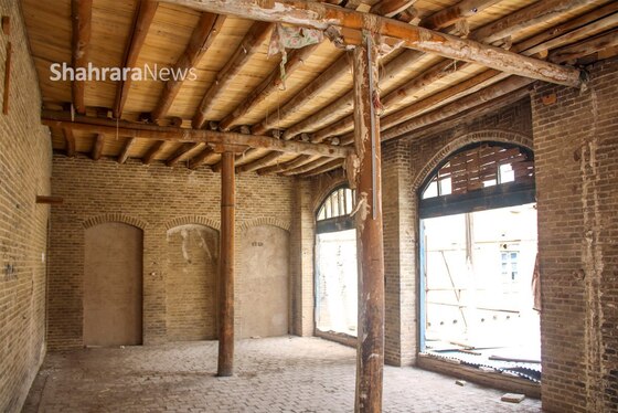  مرمت سرای عزیزالله اف مشهد؛ شاید وقتی دیگر! | تصاویر منتشر شده نشان می‌دهد بخشی از این بنای تاریخی تخریب شده است
 