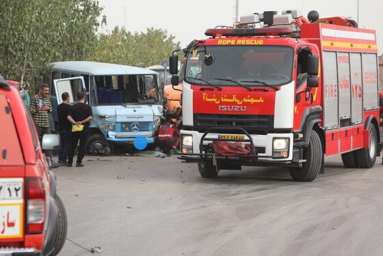 ۲ کشته و ۵ مجروح در تصادف خونین صبح امروز بزرگراه پیامبر اعظم (ص) مشهد + فیلم و تصاویر (۱۵ مردادماه ۱۴۰۲)