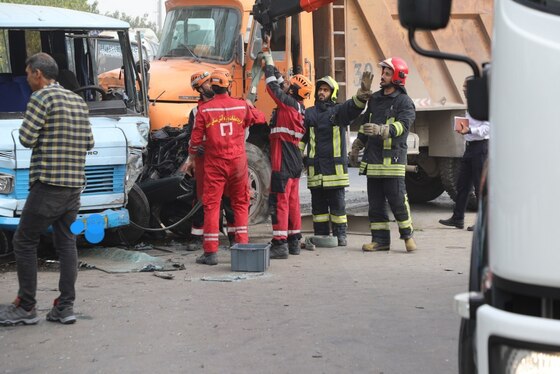 ۲ کشته و ۵ مجروح در تصادف خونین صبح امروز بزرگراه پیامبر اعظم (ص) مشهد + فیلم و تصاویر (۱۵ مردادماه ۱۴۰۲)