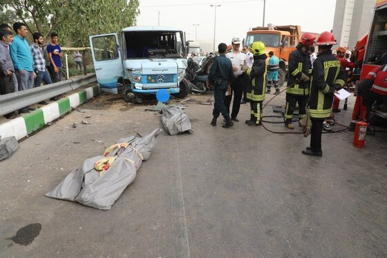 ۲ کشته و ۵ مجروح در تصادف خونین صبح امروز بزرگراه پیامبر اعظم (ص) مشهد + فیلم و تصاویر (۱۵ مردادماه ۱۴۰۲)