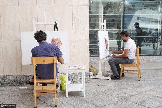 تصویر خبرنگاران فقید مشهدی بر بوم هنرمندان + فیلم و تصاویر