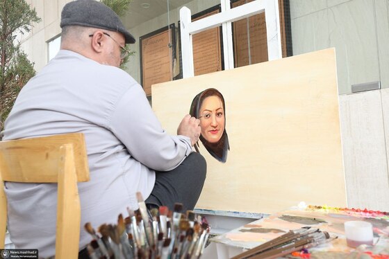 تصویر خبرنگاران فقید مشهدی بر بوم هنرمندان + فیلم و تصاویر