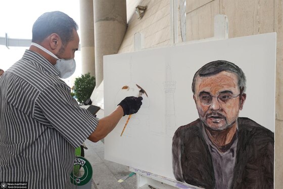 تصویر خبرنگاران فقید مشهدی بر بوم هنرمندان + فیلم و تصاویر