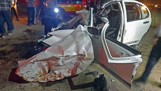 ۵کشته و ۳مجروح در سانحه رانندگی مرگبار جاده مشهد به سرخس + تصاویر 