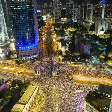 تظاهرات ده‌ها هزار نفری ساکنان سرزمین‌های اشغالی علیه نتانیاهو (۲۹ مرداد ۱۴۰۲) + تصاویر
