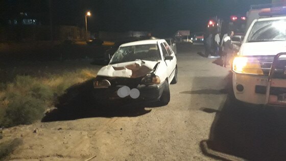 ۱۲ مجروح در تصادف ۳ خودرو سواری در جاده قدیم مشهد به نیشابور + تصاویر