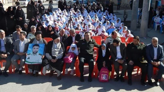 همراهی دختران شهید 