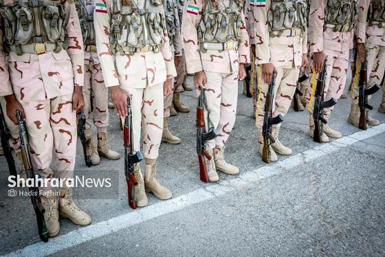 عکس | صبحگاه مشترک نیروهای مسلح استان خراسان رضوی