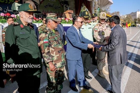 عکس | صبحگاه مشترک نیروهای مسلح استان خراسان رضوی