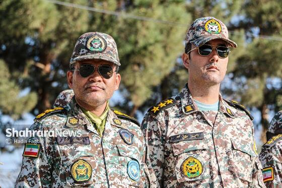 عکس | صبحگاه مشترک نیروهای مسلح استان خراسان رضوی