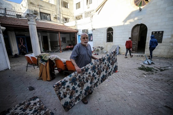 وضعیت وحشتناک بیمارستان المعمدانی غزه یک روز پس از بمباران + عکس