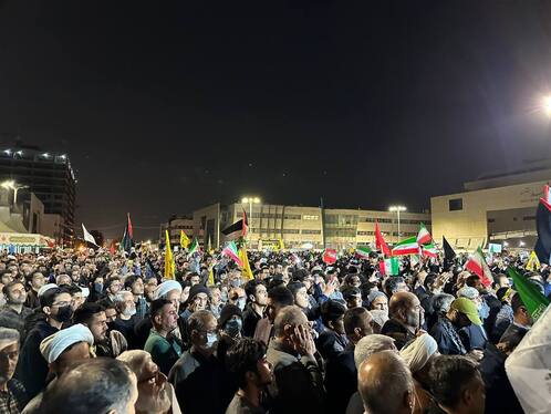 خر‌وش مردم مشهد در محکومیت جنایات اسرائیل غاصب در غزه+ فیلم