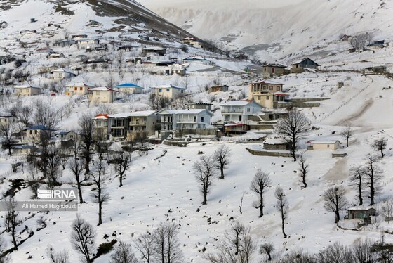 ایران زیباست | طبیعت برفی روستای «زندانه»