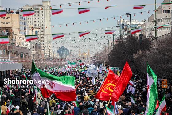 گزارش تصویری (۳) | راهپیمایی روز ۲۲ بهمن در مشهد