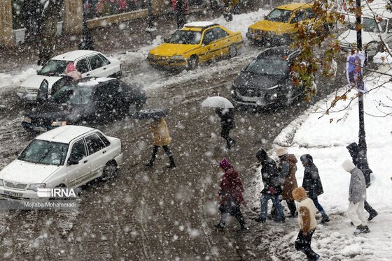 ایران زیباست | بارش برف در رشت