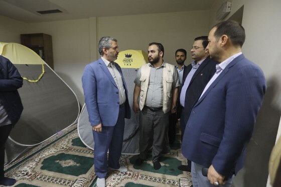 بازدید جمعی از اعضای شورای اسلامی شهر مشهدمقدس از نحوه خدمات رسانی به زائران و اقدامات نوروزی شهرداری مشهد