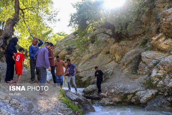 نوروزگردی | آبشار «آبریز» کهگیلویه