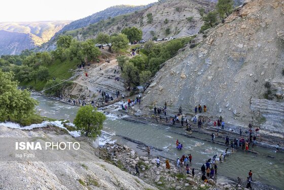 نوروزگردی | آبشار «آبریز» کهگیلویه