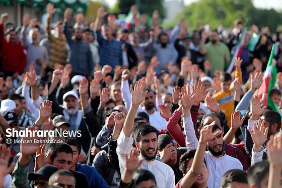 گزارش تصویری | اجتماع مردمی حامیان «طرح نور» در مشهد