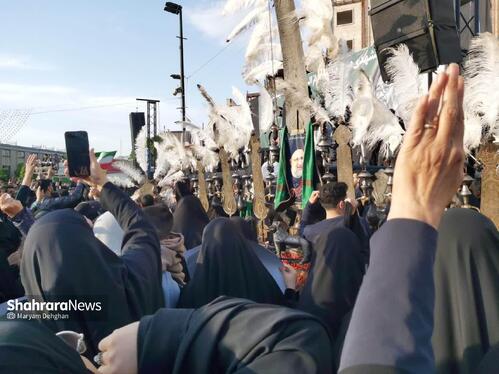 مادرانه‌های بانوان مشهدی در فراق شهادت خادم الرضا (ع) و یارانش + تصاویر