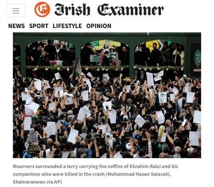 بازتاب عکس‌های شهرآرانیوز از روز تشییع شهدای خدمت در رسانه‌های جهان