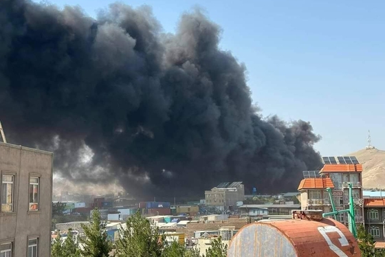 آتش سوزی مهیب در گمرک هرات + فیلم و عکس