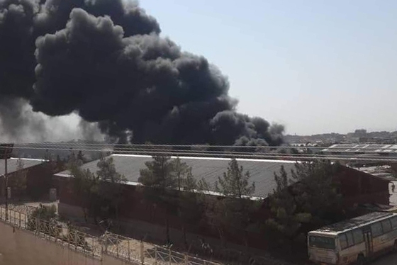 آتش سوزی مهیب در گمرک هرات + فیلم و عکس