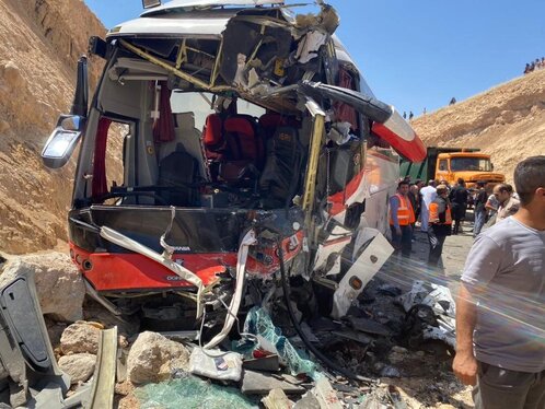 تصادف وحشتناک ۲ سواری و ۲ اتوبوس با ۳۶ کشته و مصدوم در کرمانشاه + عکس (۶ شهریور ۱۴۰۳)