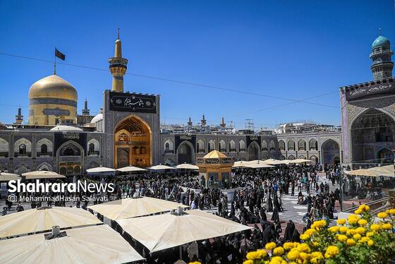 گزارش تصویری | عزاداری شهادت امام رضا (ع) در حرم مطهر رضوی