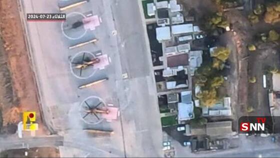 فرودگاه رامات اسرائیل هدف حمله حزب الله لبنان قرار گرفت + فیلم