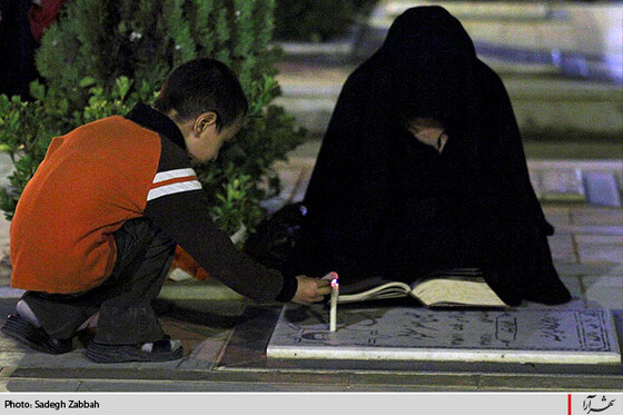 ليله القدر در جوار مزار شهدا- 2