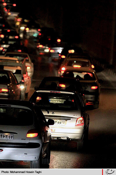 ترافيك شبانه زيرگذر ميدان آزادي