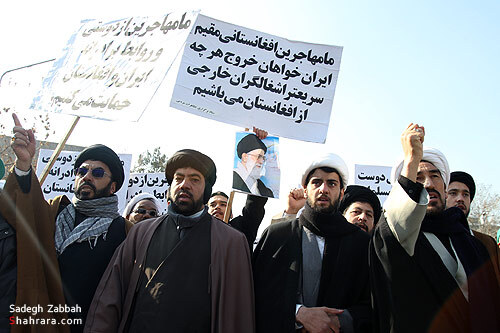 راهپيمايي مهاجرين افغان ساكن مشهد