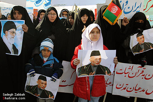 راهپيمايي مهاجرين افغان ساكن مشهد