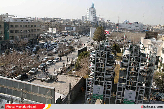 حادثه در پارکینگ مکانیزه چهارراه خیام