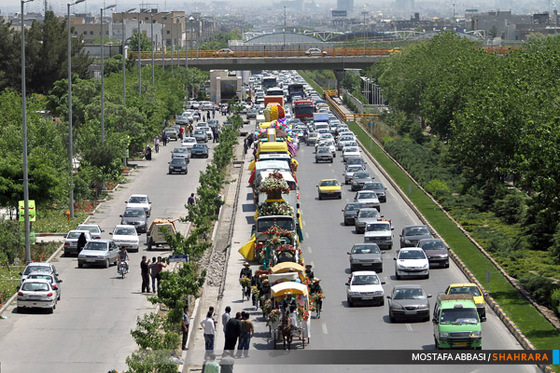 کارناوال گل در خیابانهای مشهد