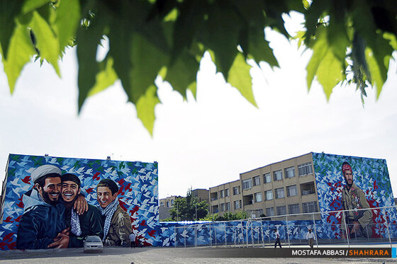 رونمایی ار نقاشی دیواری در اندیشه پرواز