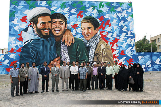 رونمایی ار نقاشی دیواری در اندیشه پرواز