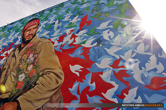رونمایی ار نقاشی دیواری در اندیشه پرواز