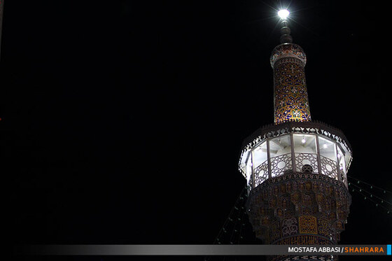 مراسم معنوی اعنکاف در حرم امام رضا(ع)